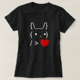 ASCII Text Art Bunny Rabbit Give Heart Sticker | Zazzle