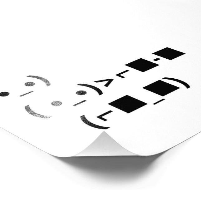 ASCII Unicode Sunglasses Deal With It Photo Print