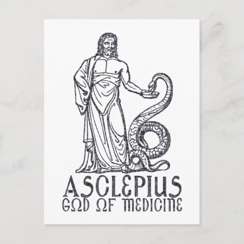 Asclepius Postcard