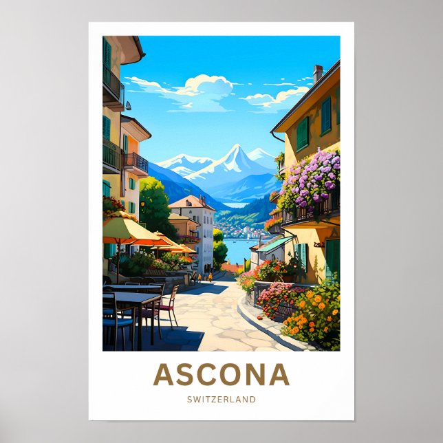 Ascona Switzerland Travel Print (Front)