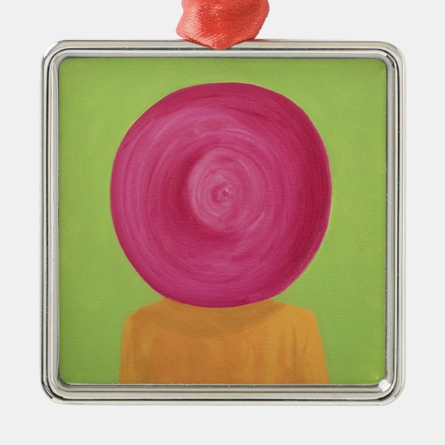 Ascot Hat Metal Ornament (Front)