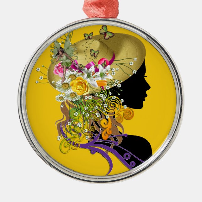 Ascot hat.png metal ornament (Front)