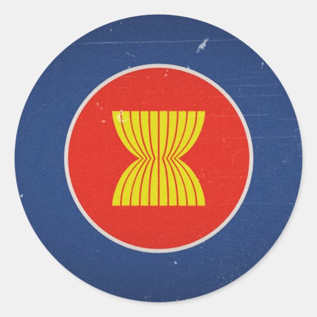 asean classic round sticker (Front)