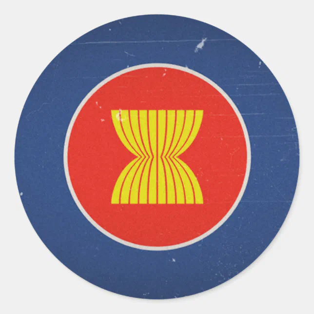 asean classic round sticker | Zazzle