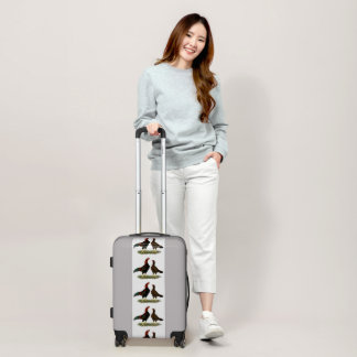 Aseel Black Red Chickens Luggage