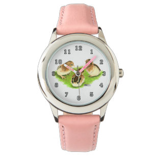 Aseel Black Red Chicks Watch