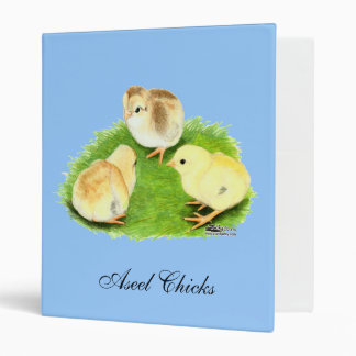 Aseel Wheaten Chicks 3 Ring Binder