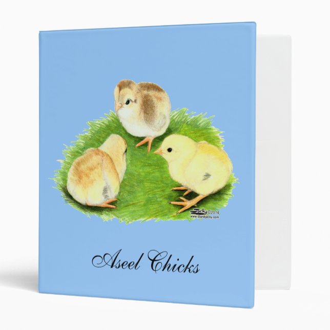 Aseel Wheaten Chicks 3 Ring Binder (Front/Inside)
