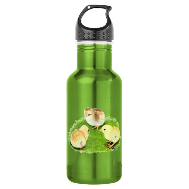 Aseel Wheaten Chicks Water Bottle (Front)