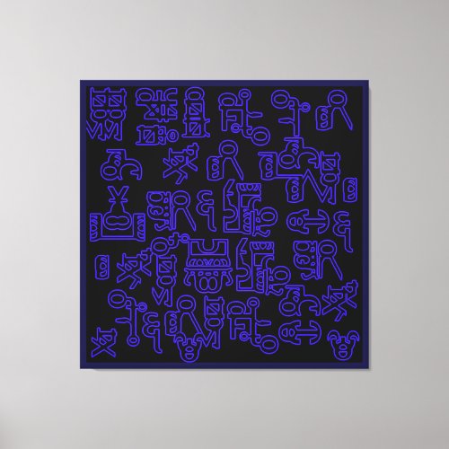 Asemic Wanderings I Canvas Print