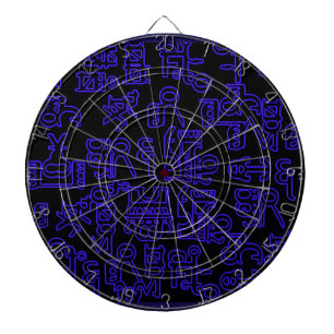 Asemic Wanderings I Dart Board