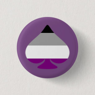Asexual Ace of Spades Button