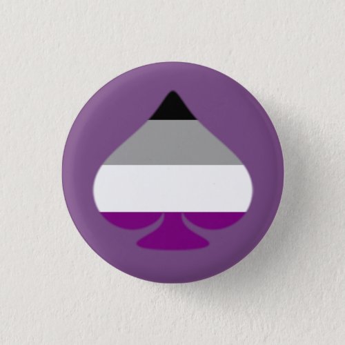 Asexual Ace of Spades Button