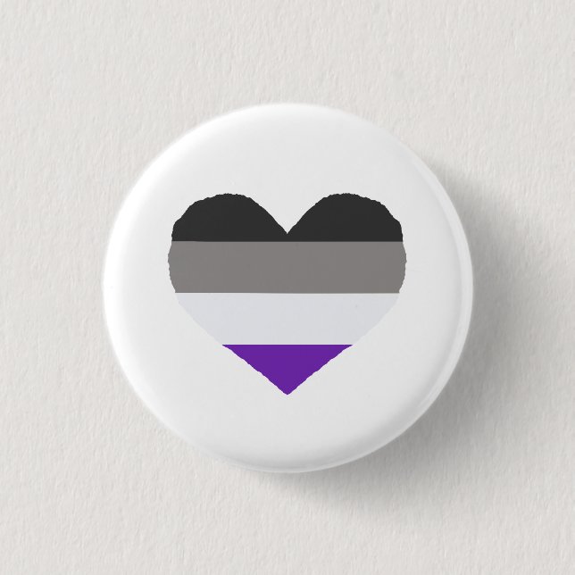 Asexual Ace Pride badge Button (Front)