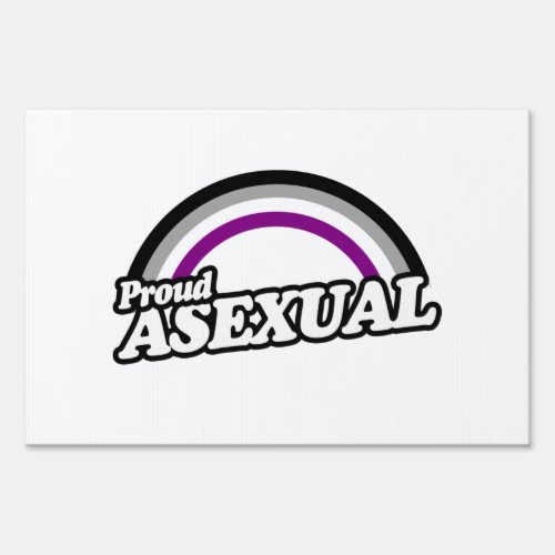 Asexual and Proud Sign