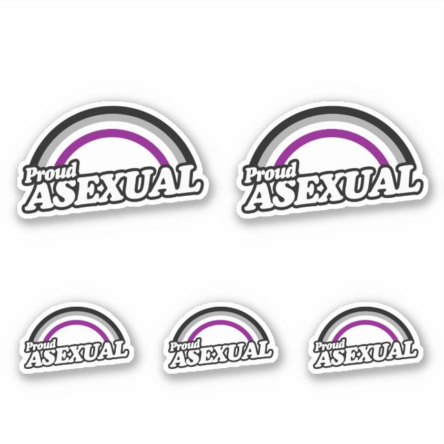 Asexual and Proud Sticker (Front)