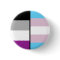 Asexual and Trans Flag badge