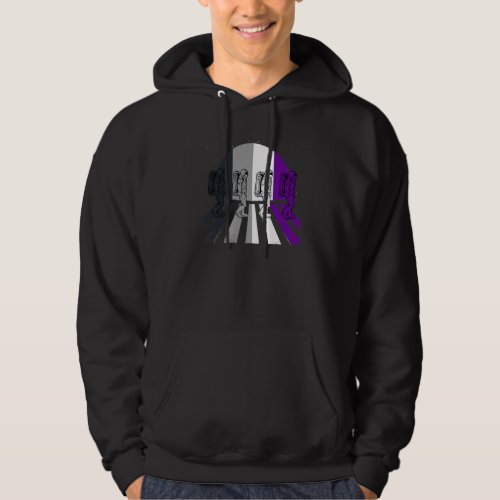 Asexual Astronaut Lgbt Q Retro Space Man Ace Pride Hoodie