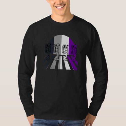 Asexual Astronaut Lgbt Q Retro Space Man Ace Pride T_Shirt