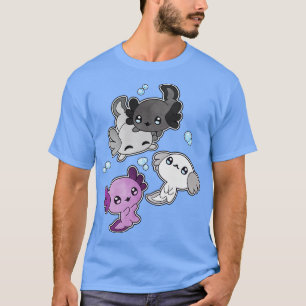 Asexual Axolotl LGBT Pride Flag T-Shirt