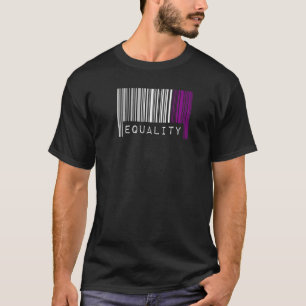 Asexual Barcode Pride Equality Cute Ace Aesthetic T-Shirt