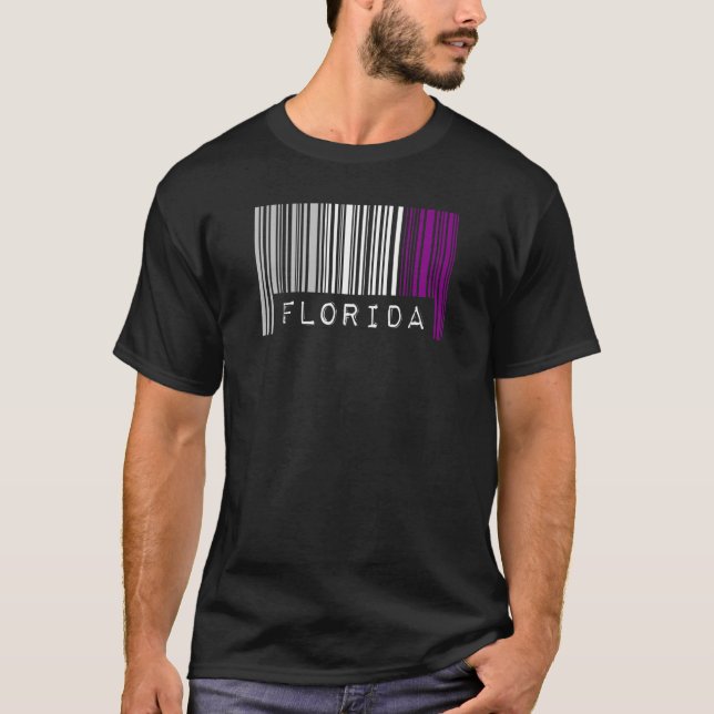 Asexual Barcode Pride Florida Cute Ace Aesthetic L T-Shirt (Front)