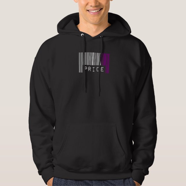 Asexual Barcode Pride Month Cute Ace Aesthetic Lgb Hoodie (Front)
