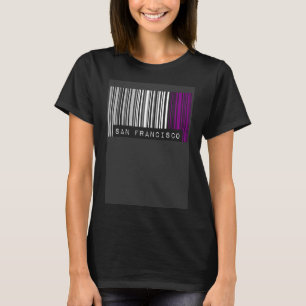 Asexual Barcode Pride San Francisco California Cut T-Shirt