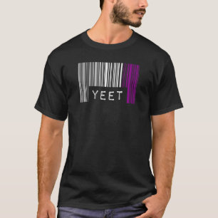 Asexual Barcode Pride Yeet Meme Cute Ace Aesthetic T-Shirt