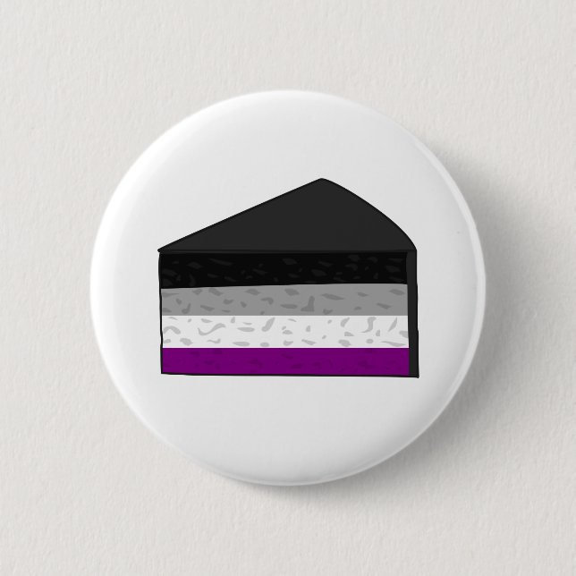 Asexual Cake Button (Front)