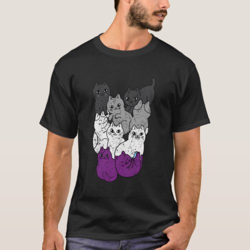 Asexual Cats Transgender Queer Lgbtq Love Equality T_Shirt