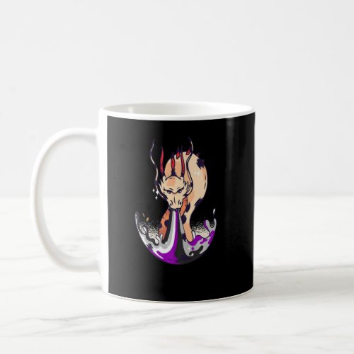 Asexual Dragon Fireball Ace Lgbqa Asexual Pride As Coffee Mug