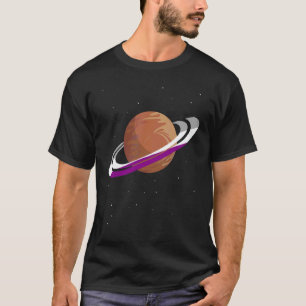 Asexual Flag Ace Pride Month Saturn Equality Lgbt T-Shirt
