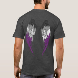 Asexual Flag - Angel Wings T-Shirt