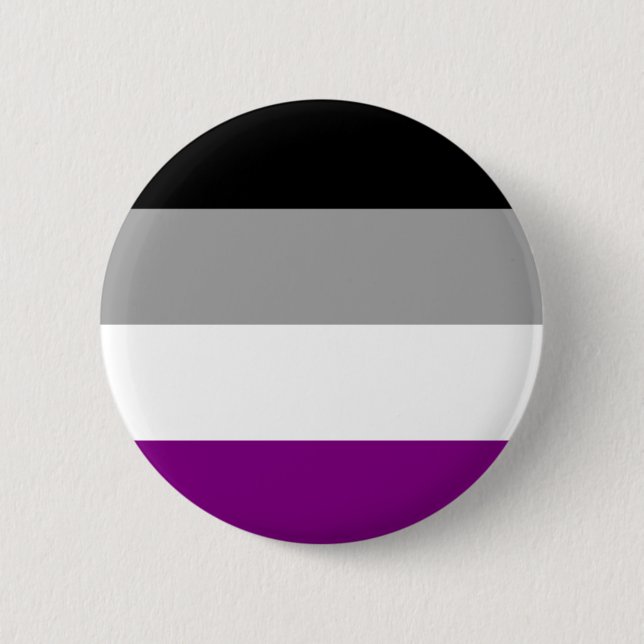 Asexual Flag Badge Button (Front)