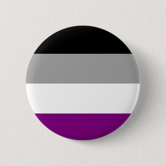 Asexual Flag Badge Button