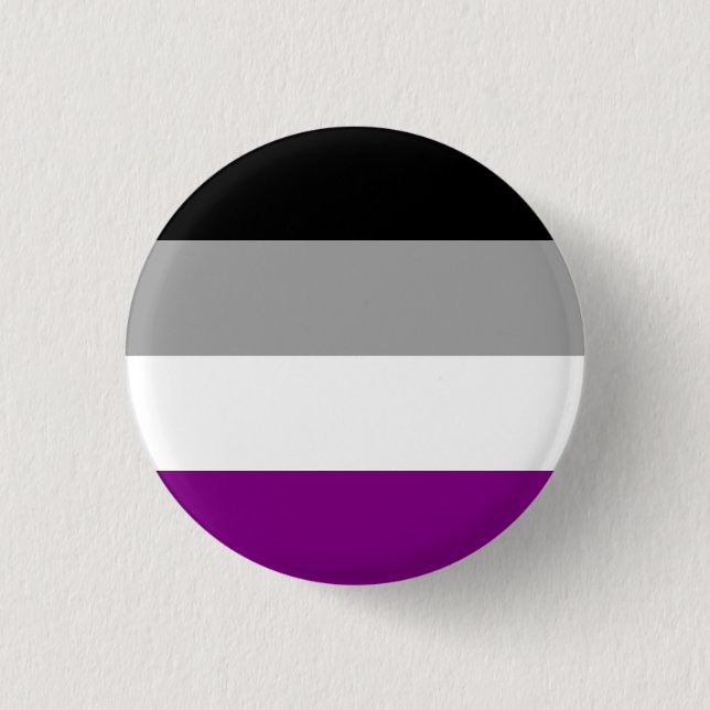 Asexual Flag Badge Button (Front)