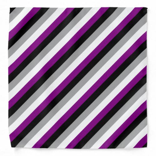 Asexual flag bandana