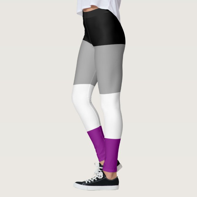 Asexual Flag Leggings (Left)