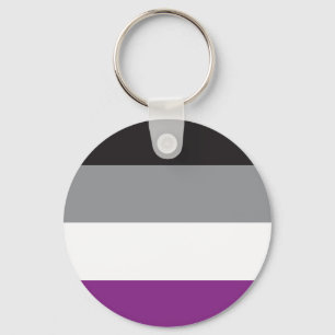 Asexual Flag Llavero - Love is Love Keychain
