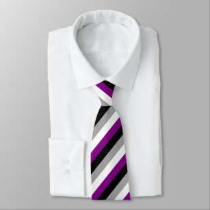 Asexual Flag Neck Tie