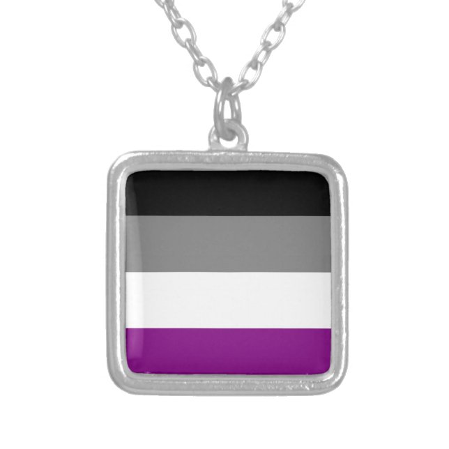 Asexual flag necklace (Front)