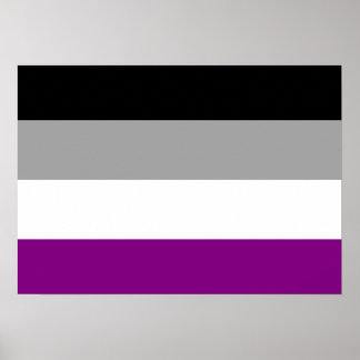 ASEXUAL FLAG ORIGINAL -.png Poster