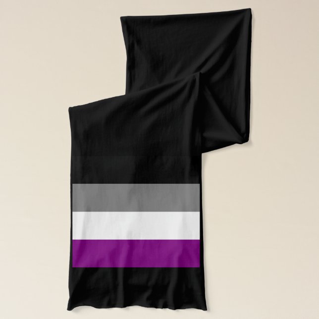 Asexual flag scarf (Left)