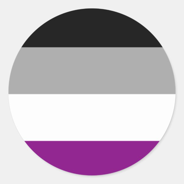 Asexual Flag sticker (Front)