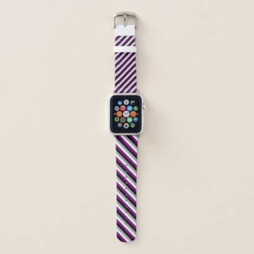 Asexual Flag Stripes Apple Watch Band