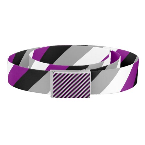 Asexual Flag Stripes Belt