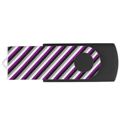 Asexual Flag Stripes Flash Drive