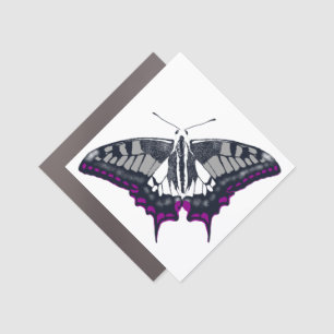 Asexual Flag Swallowtail Butterfly Car Magnet