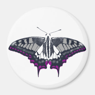 Asexual Flag Swallowtail Butterfly Magnet